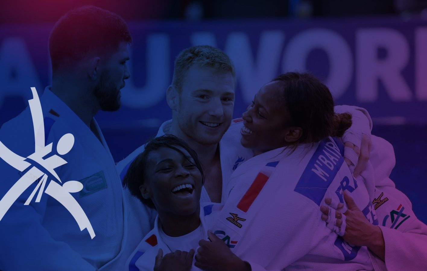 equipe de France de judo souriante