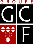 logo groupe GCF noir rouge