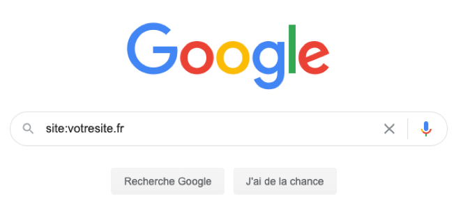 trouver pages index google