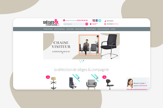 site e-commerce sieges et compagnie