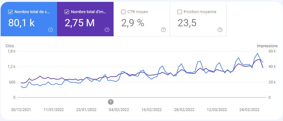 capture d'écran rapport performance